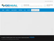 Tablet Screenshot of genialcomunicacoes.com.br